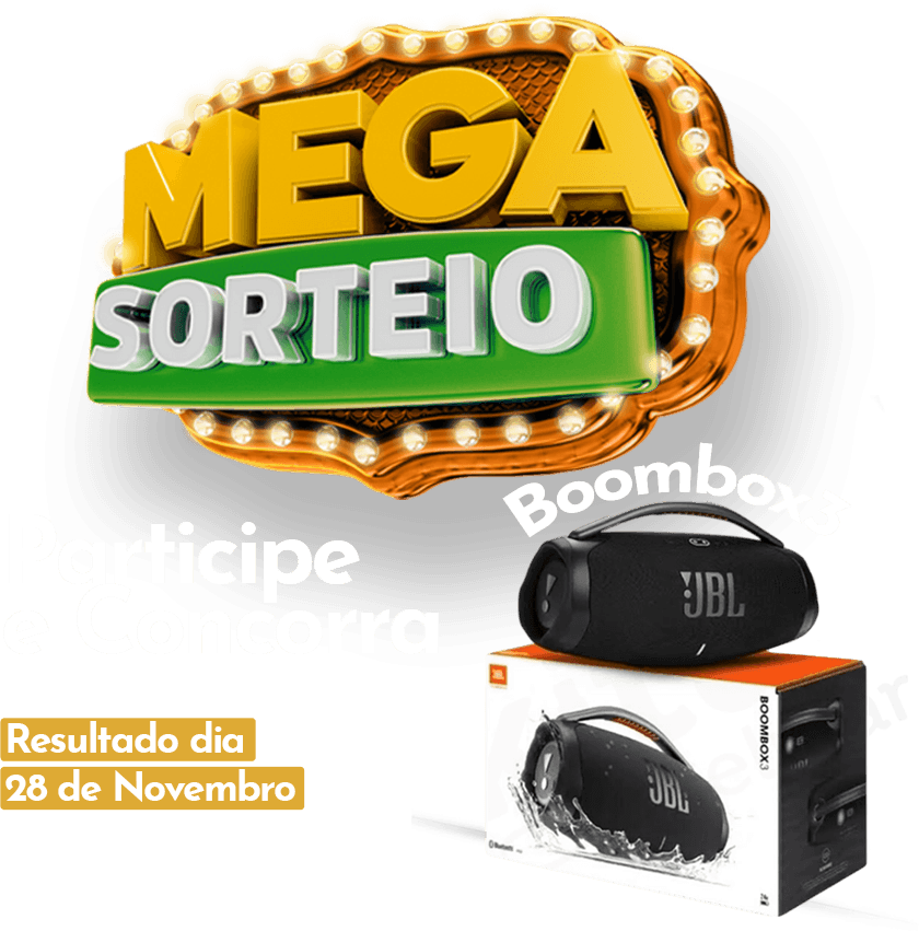 Mega Sorteio Solo Fértil 40 anos – Participe e concorra a uma caixa de som JBL Boombox 3. Resultado em 28 de novembro.